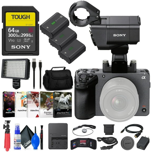 Sony FX30 Digital Cinema Camera with XLR Handle Unit   64GB SF-G Tough Card   More(International Model)