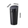 thumbnail image 3 of Matoen Car Trash Can with Lid - Portable Cup Shaped Garbage Bin for Vehicle, Leak-Proof Auto Waste Container, Car Mounted Garbage Storage for Sedan SUV Truck (Black), 3 of 6