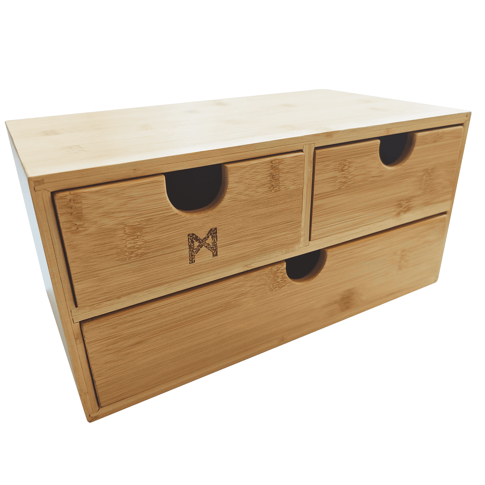 M Premium Bamboo Box, Art Supplies Box, Art & Craft Storage for Adult