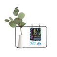thumbnail image 1 of Guitar Music Instruments Neon Transparent Glass Hanging Vases Decoration Bottle, 1 of 2