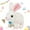 White-Pink bunny, variant on Easter Hopping Bunny Plush with Carrot Jumping Spotted Rabbit Ears Nose Moving Educational Plush Toy Interactive Toy Electric Birthday Gift for Toddlers Kids,7" Stuffed Animals Toys Easter Gifts