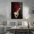 thumbnail image 2 of Cuadro Decorativo Moderno Maxigráfica Shop Mujer con Tocado de Flores Lienzo HD, 2 of 6