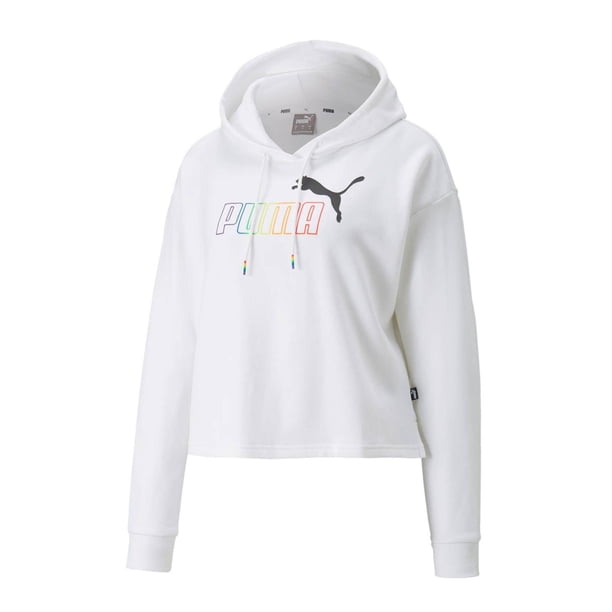 Sudadera Puma ESS + Cropped para Mujer 848429-02 blanco L Puma 848429-02 SUD. ESS + CROPPED HOD