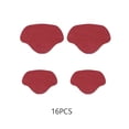 thumbnail image 3 of 16 Pieces Microfiber Shoes Heal Repair Patch Professional Self-adhesive Solid Color Sneaker Repairing Plate Tap Accessories Wine Red, 3 of 9