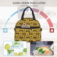 thumbnail image 5 of Goofa Modern Truck Pattern Lunch Bag ,Insulated Lunch Box, Small Leakproof Cooler Food Lunch Containers Reusable High Capacity Lunch Tote Bags, 5 of 8