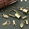 thumbnail image 5 of Broche lateral de bolsa, 8Pack 0.28" Conector de cadena de correa de mano de metal (Negro metálico, 40mm), 5 of 5