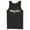 Black, variant on Men's Batman Logo Messy Text Tank Top Charcoal Medium