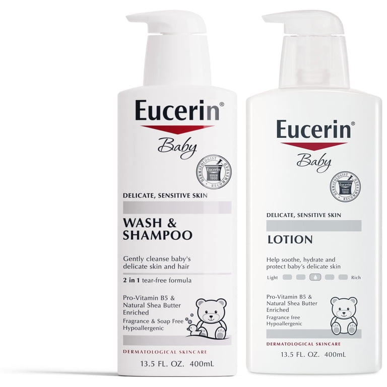 Eucerin Baby Essentials Kit, 2-in-1 Wash & Shampoo photo 1