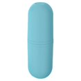 thumbnail image 1 of Caja de almacenamiento de cepillo de dientes de viaje Injueey 4 en 1 cilindro Azul, 1 of 6