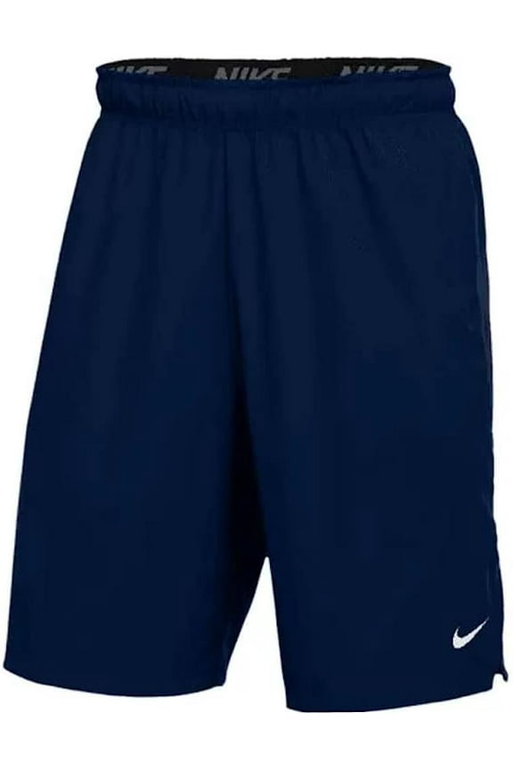 Team Men's DRI-FIT Flex Woven Short NO Pockets nkDJ8693 419 Size X-Large Navy/White