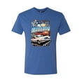 thumbnail image 2 of Wild Bobby, Mustang Untamed American Spirit Ford Cars and Trucks Men Premium Tri Blend Tee, Vintage Royal, Large, 2 of 6