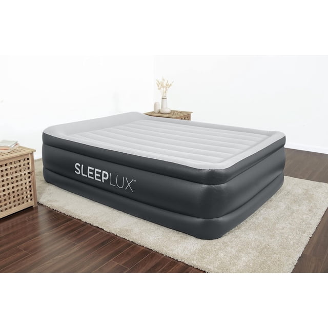 SLEEPLUX Colchón de Aire Inflable Duradero con Bomba integrada, Almohada y Cargador USB, 22 Pulgadas de Alto tamaño Queen