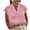 Pink, variant on Cotton Linen Button Up Shirts for Women Dressy Casual Cap Short Sleeve V Neck Blouses Comfy Loose Fit Tops (XL, White)