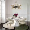 thumbnail image 2 of Iris White Glass Dining Table, 2 of 2