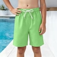 thumbnail image 2 of JUMEYU Boy's Swim Trunks with Compression Liner Kids Bathing Suit Beach Swimming Shorts Size 11-12 (Light Green,11-12 Years), 2 of 5