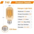 thumbnail image 2 of czcpp-T45 Ampoules LED Dimmables 6W 2700K Blanc Chaud, Base E26 120Volts Ampoule LED pour Lampes de Table Industrielles à Contrôle Tactile Lampe de Table en Cristal Lampe de Sol, 2 of 4