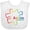 AA-White, variant on Inktastic Rainbow Gradient Autism Boys or Girls Baby Bib