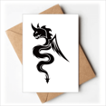 thumbnail image 1 of Dragon Animal Art Grain Outline Greeting Cards You are Invited Invitations, 1 of 3