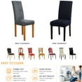thumbnail image 6 of SHANNA 4 Pack Universal Dining Room Chair Covers , Stretch Chair Slipcovers Protector for Home Hotel Ceremony Banquet (Navy Blue), 6 of 8