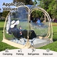 thumbnail image 5 of 4-Person Pop Up Weather-Resistant Pod Sports Tent - Instant All-Weather Shelter, Transparent Bubble Tent for Camping, Fishing, Soccer, Football, and Outdoor Events, 70"x70"x63",Lightweight & Portable, 5 of 12