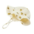 thumbnail image 4 of nvzhuang Baby Summer Bucket Hat, Sun Protection Infant Wide Brim Fisherman Hat with Chin Strap, 4 of 9