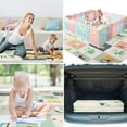 thumbnail image 5 of Baby Play Mat, 79x71inch Extra Large Folding Baby Crawling Mat, Waterproof Reversible Playmat Foam Non Toxic Anti-Slip Portable Kids Play Mat for Infant, Toddler, 5 of 6