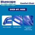thumbnail image 3 of Bluescape Inflatable Comfort Chair Lounge Pool Float, Blue ,Age 14 & up, Unisex, 3 of 7