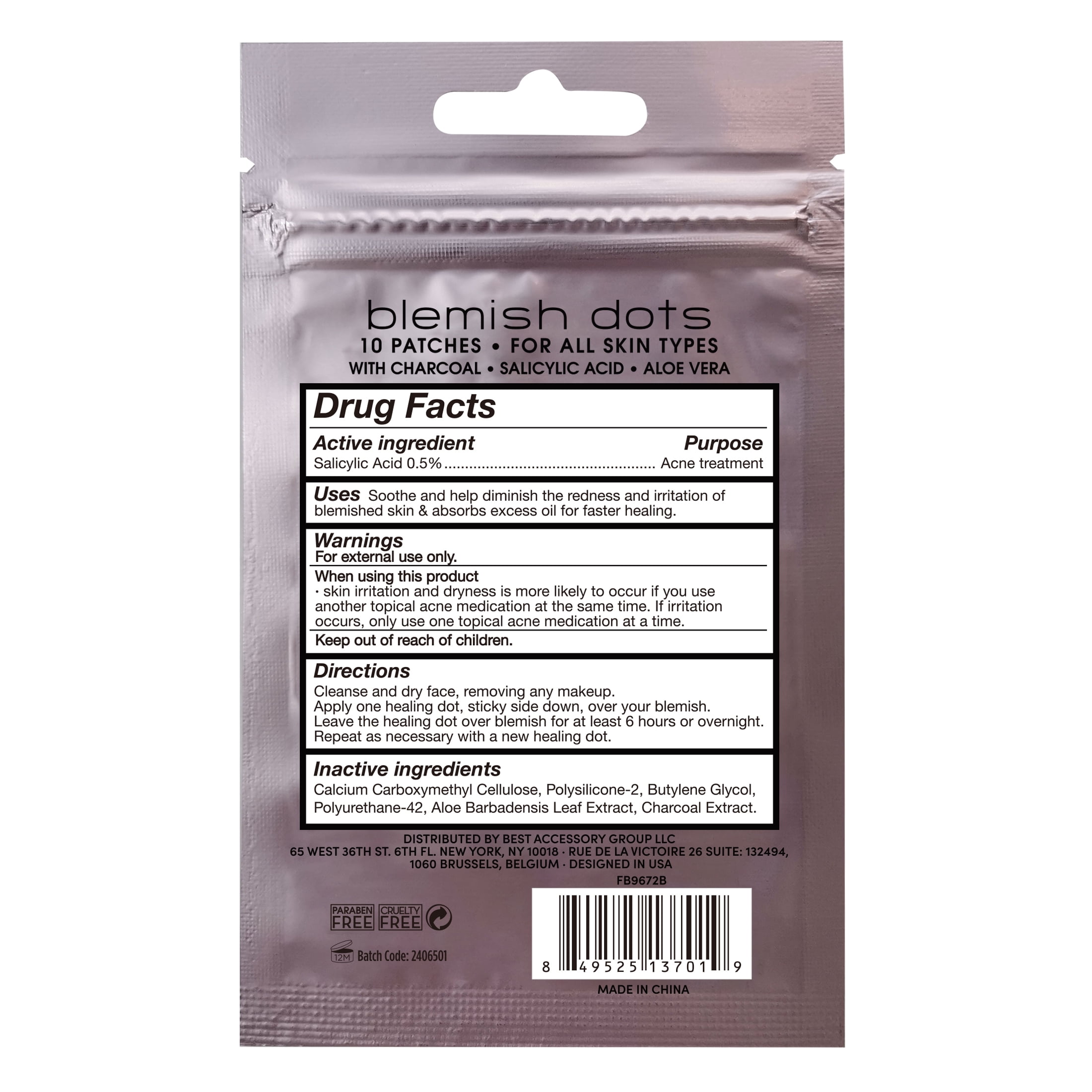 (2 pack) My Beauty Spot Blemish Dots Charcoal