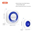 thumbnail image 6 of 2 in 1 Wireless Caregiver Pager + Doorbell Chime Button - SOS Alert Button for Emergency Personal Attention Nurse Calling Patient Help, 6 of 6