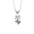 thumbnail image 2 of Delight Jewelry Stainless Steel I Love You to Texas - Silver tone Bow Heart Necklace, 2 of 4