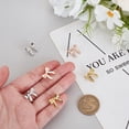 thumbnail image 3 of 6 Pcs Bowknot Watch Strap Studs 3 Colors Cute Smartwatch Strap Charms Studs Alloy Watchstrap Decoration Studs Watch Strap Charm for Universal Straps Women 14.5x14.8mm for diy, 3 of 7