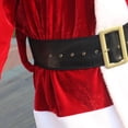 thumbnail image 4 of Disfraz de Papá Noel para Halloween y Navidad, traje de Papá Noel para hombre, barba blanca, peluca de sombrero, cinturón, botas de cuero, traje para adulto, 4 of 4