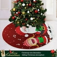 thumbnail image 6 of FMSHPON Happy Kids Singing Christmas CarolsSanta Xmas Christmas Tree Skirt Stand Mat for Holiday Party Decoration Indoor Outdoor 48 inches, 6 of 6