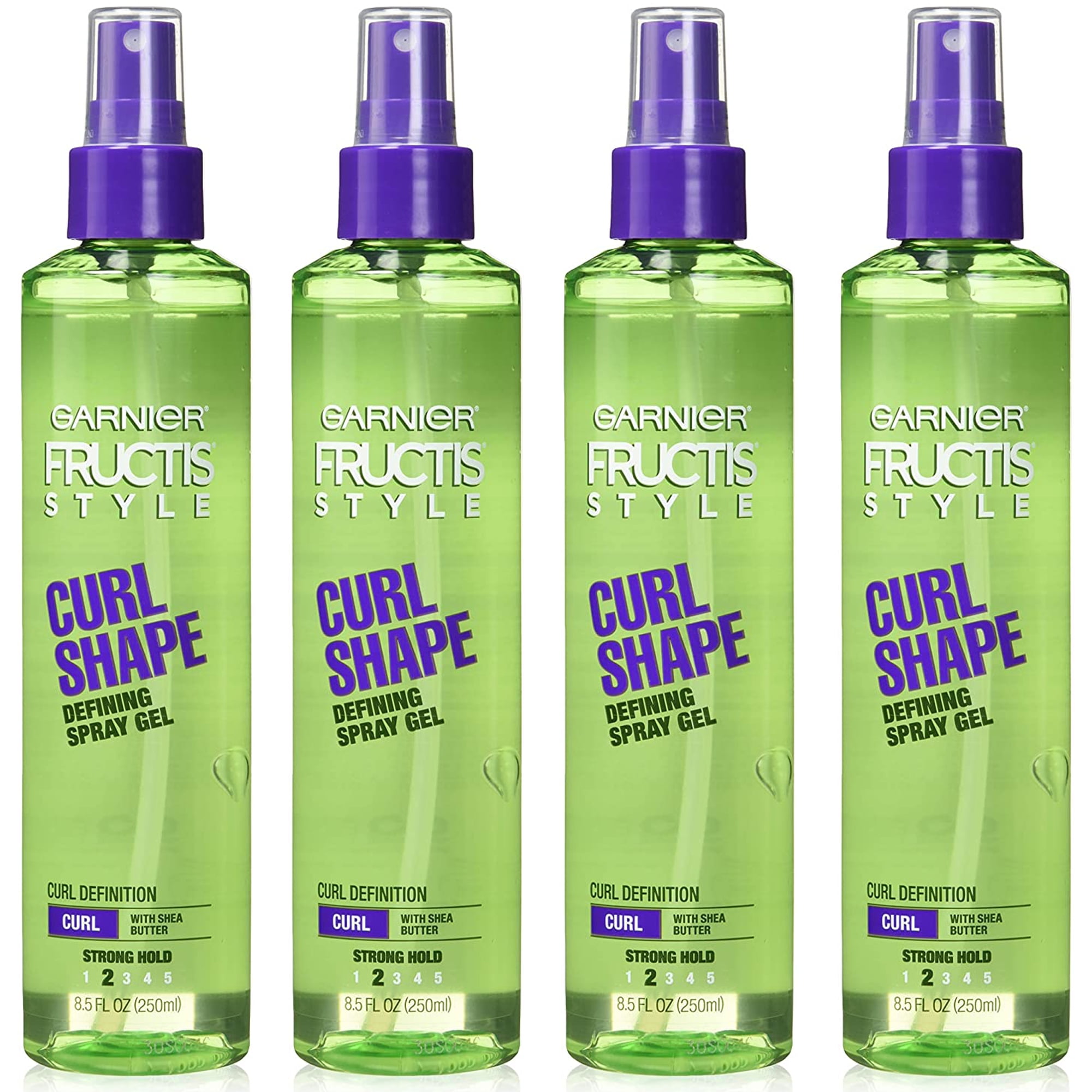 Pack of (4) Garnier Fructis Style Curl Shaping Spray Gel Curl Defining  Strong  Fl oz. 