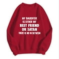 thumbnail image 4 of WEAIXIMIUNG Sweatshirts Col Rond Vintage Mode Décontractée Couleur Unie Manches Longues Imprimé Lettre Col Rond Hoodie, 4 of 5