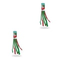 thumbnail image 2 of Injueey Manga de viento de Navidad para exteriores de 100CM, bonita caricatura Flexible de Papá Noel, bandera colgante, jardín, patio Tipo 1 2Conjunto, 2 of 6