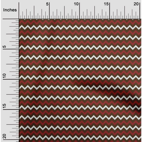 oneOone Cotton Silk Brown Fabric Stripes Sewing Fabric By The Yard Printed Diy Clothing Sewing Supplies 42 Inch Wide-95R