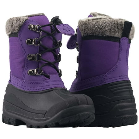 Oakiwear Winter Snow Boots For Kids Insulated Waterproof Rubber Nonslip Boy Or Girl Children