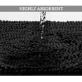 thumbnail image 5 of LuxUrux Black Bathroom Rugs Non Slip Super Soft Chenille Luxury Bath Mat Contour Set, Soft Plush Shower Rug +Toilet Mat., 5 of 9