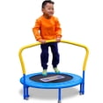 thumbnail image 6 of Sportspower My 1st Trampoline 36" Indoor/Outdoor Mini Rebounder Trampoline with No-Gap Padded Cover, for Toddlers & Kids, Max Weight Capacity 220 LBS - BLUE & YELLOW, 6 of 7