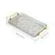 thumbnail image 4 of Cestas de almacenamiento,Cestas de almacenamiento de cocina tejidas con asas hechas a mano,Bandeja para servir,Bandeja de cocina rectangular con asa,Bandeja de almacenamiento Plato para servir, 4 of 8