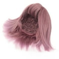 thumbnail image 3 of Cheveux Courts Lisses, Couleur Rose Haute Simulation Frange Plate Mode Courte Lisse Bob Boucle Synthétique Réglable pour Usage Quotidien, 3 of 8