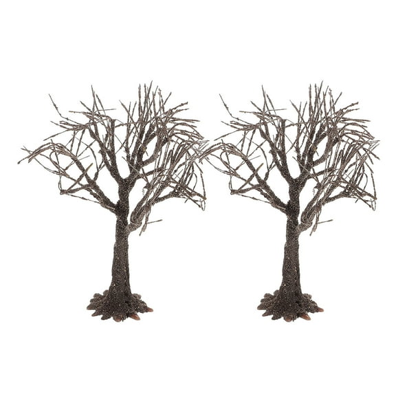 FRCOLOR 2PCS Trees Model for DIY Sand Table Model Realistic Tree Trunk for Railroad Scenery Architecture Models Miniature Landscape Decor Fake Trees for Crafts