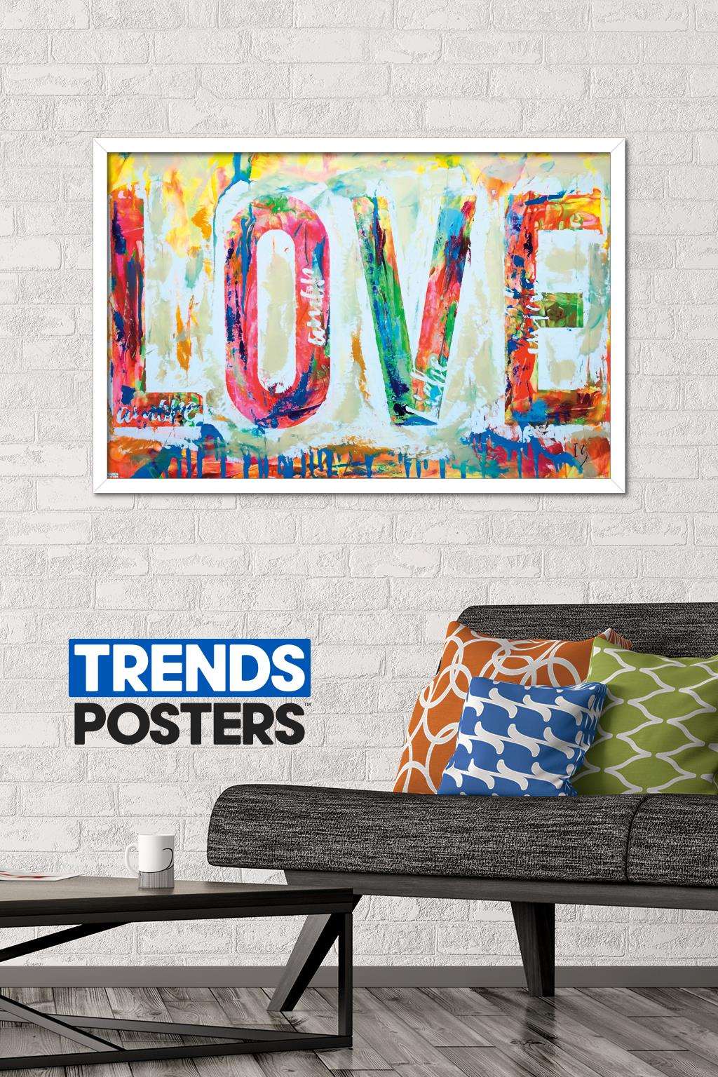 Ivan Guaderrama - Love 1 Wall Poster, 22.375" x 34", Framed
