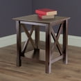thumbnail image 5 of Winsome Wood Xola X Panel End Table, Cappuccino, 5 of 5