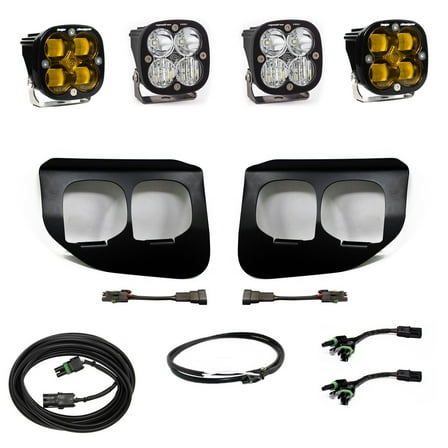 Baja Designs Ford Super Duty (20-On) Fog Lights FPK Amber SAE/Pro DC w/Upfitter Fits select: 2020-2022 FORD F250, 2020-2022 FORD F350
