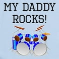 thumbnail image 2 of CafePress - My Daddy Rocks Drums Body Suit - Baby Light Bodysuit, Size Newborn - 24 Months, 2 of 4