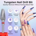 thumbnail image 2 of JKCCZLL Fantexy 3/32" Carbide Nail Drill Bit - Remove Acrylic Hard Gels Quickly and Safely,Professional Cone Tungsten Drill Bits Set Nail File Acrylic for Manicure,Pedicure,Cuticle Cleaner(Fine - F), 2 of 9