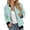 Mint Green, variant on Side Stripe Mock Neck Track Jacket for Women, Full Zip Long Sleeve, Casual Sporty Everyday Outerwear, 1 Piece, XS-6XL, Plus Size Friendly