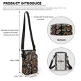 thumbnail image 6 of HELLHERO Floral Skull Design Crossbody Sling Bag with Double Deck for Casual Travel, 6 of 7